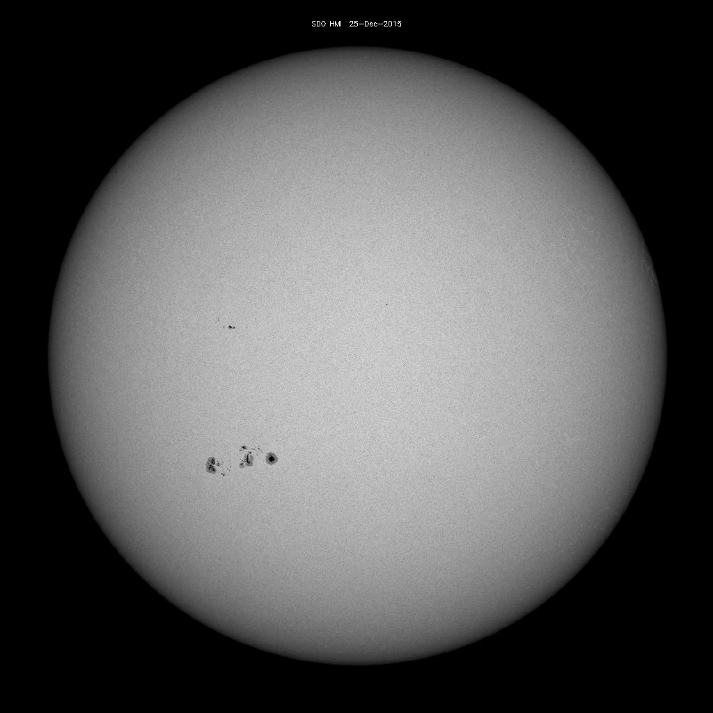 Sonnenfleckenregionen
