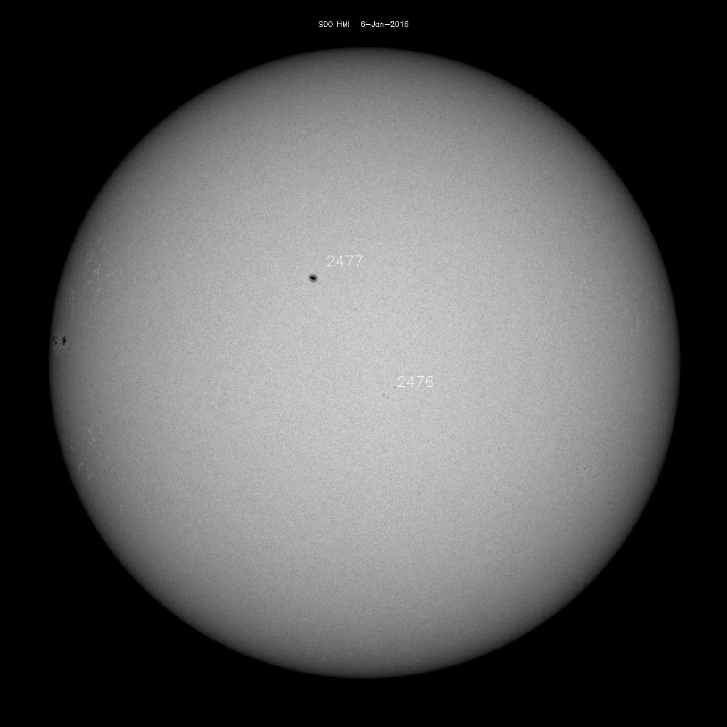 Sunspot regions