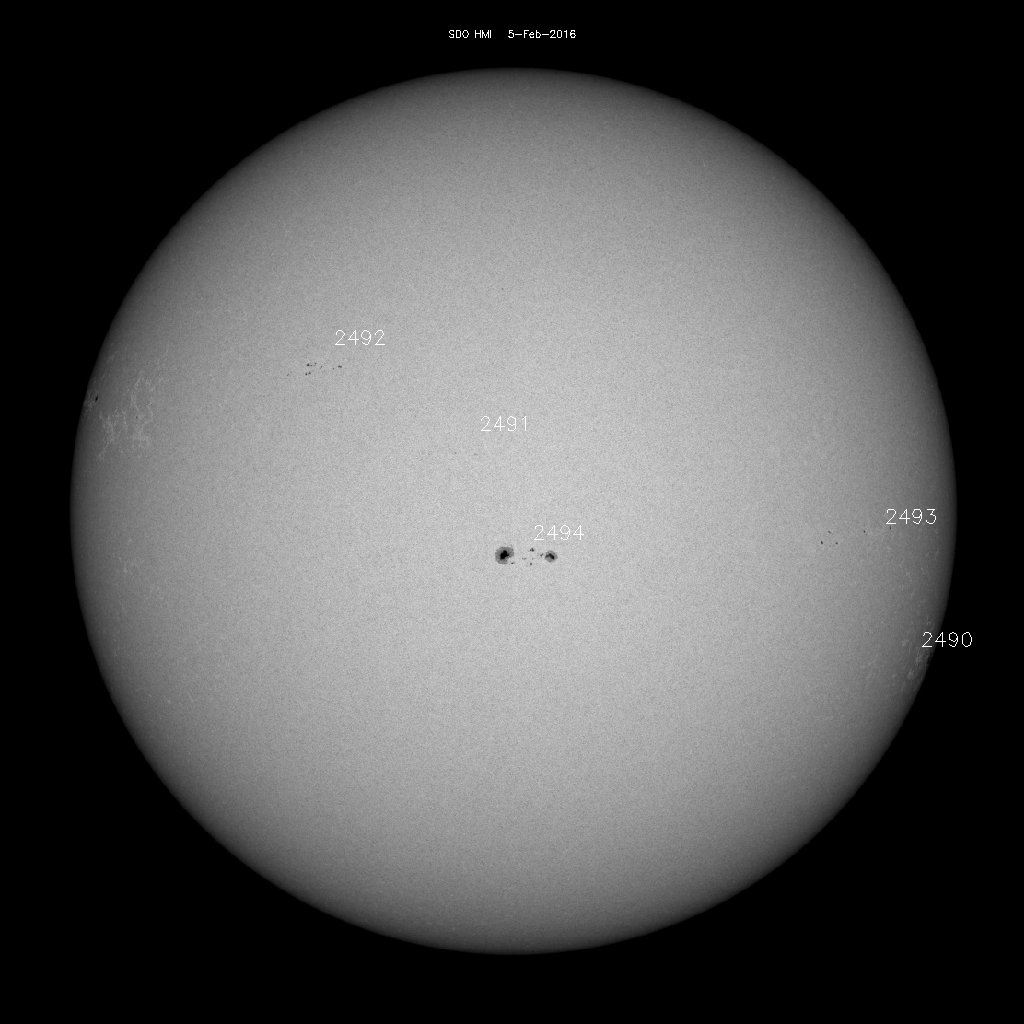 Regiones de manchas solares