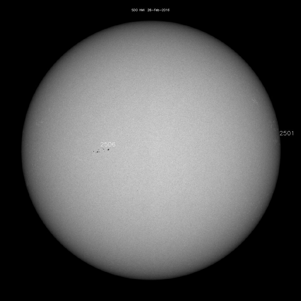 Regiones de manchas solares
