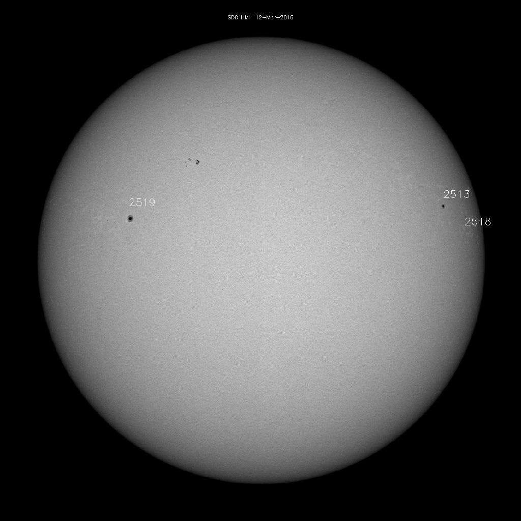 Regiones de manchas solares