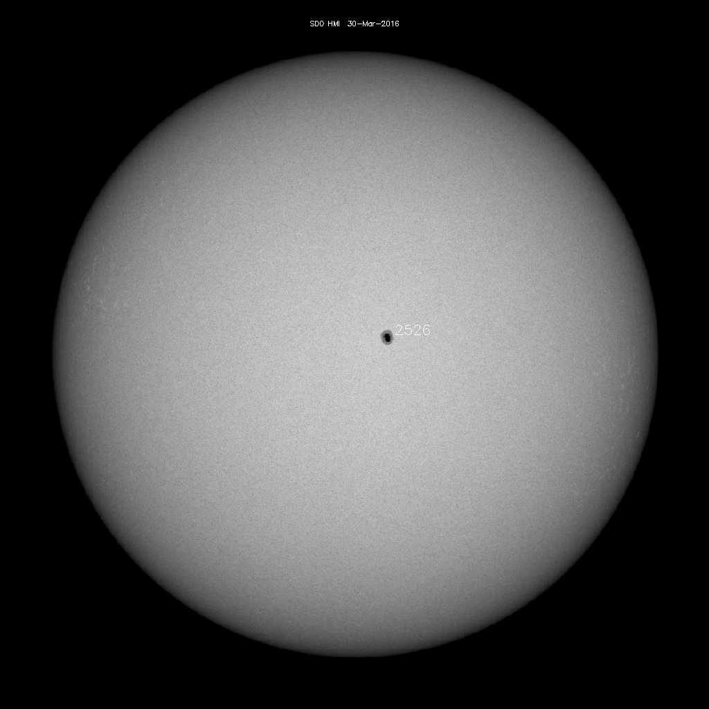Sonnenfleckenregionen