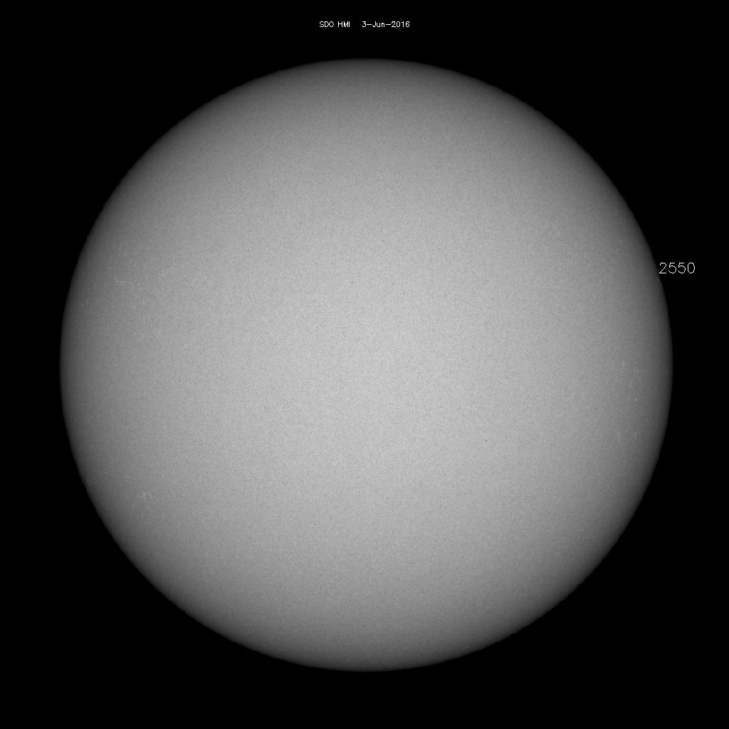 Sonnenfleckenregionen