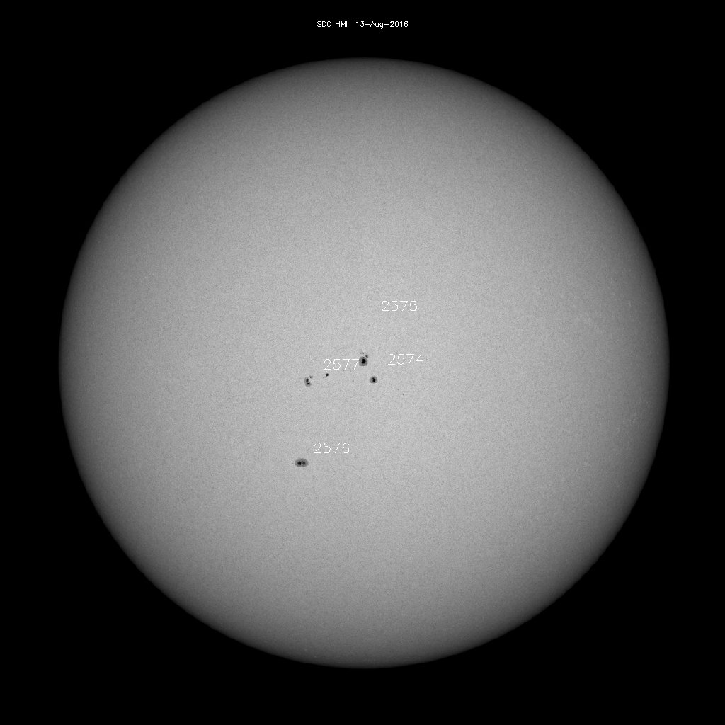 Sunspot regions