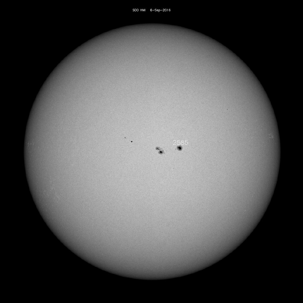 Sonnenfleckenregionen