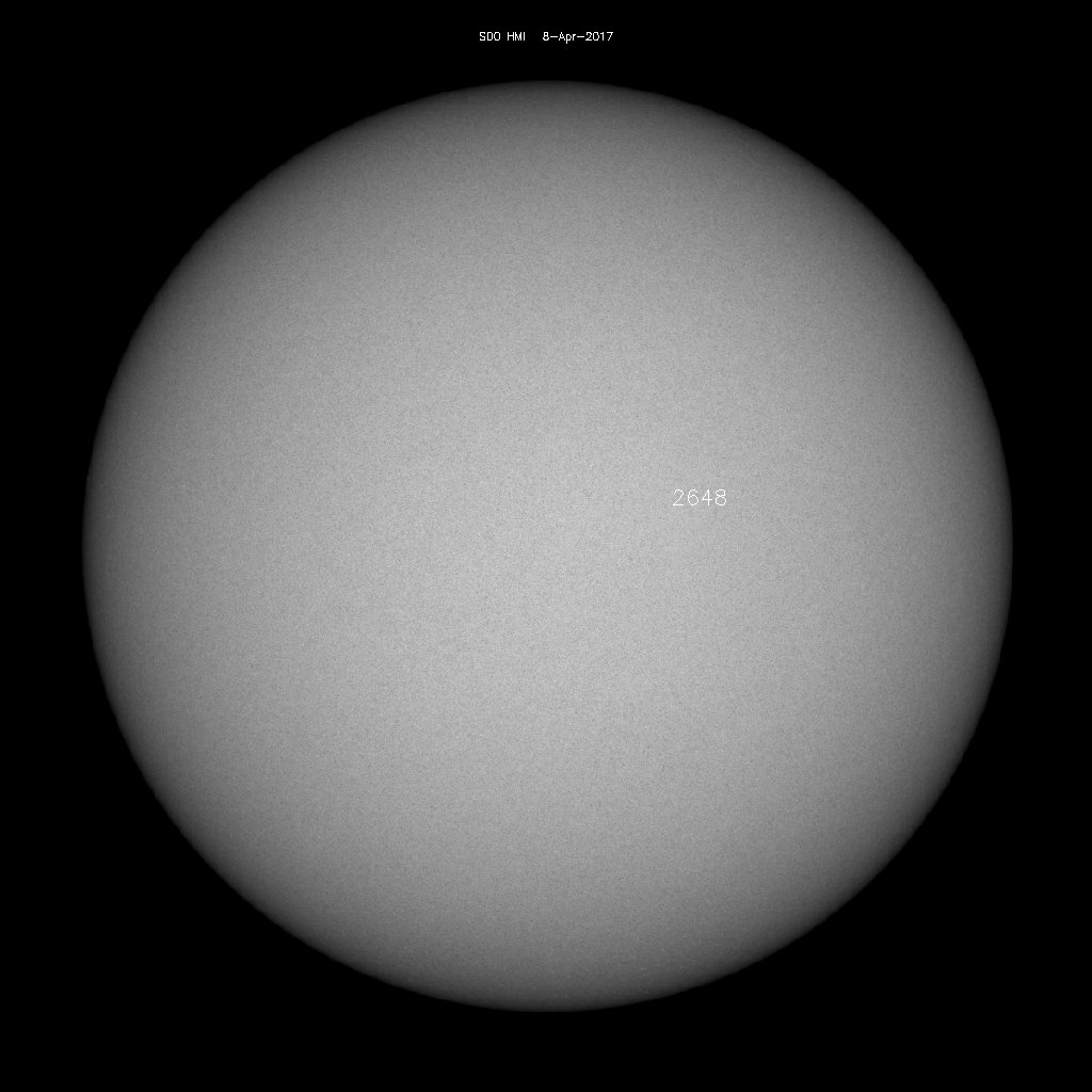 Sonnenfleckenregionen