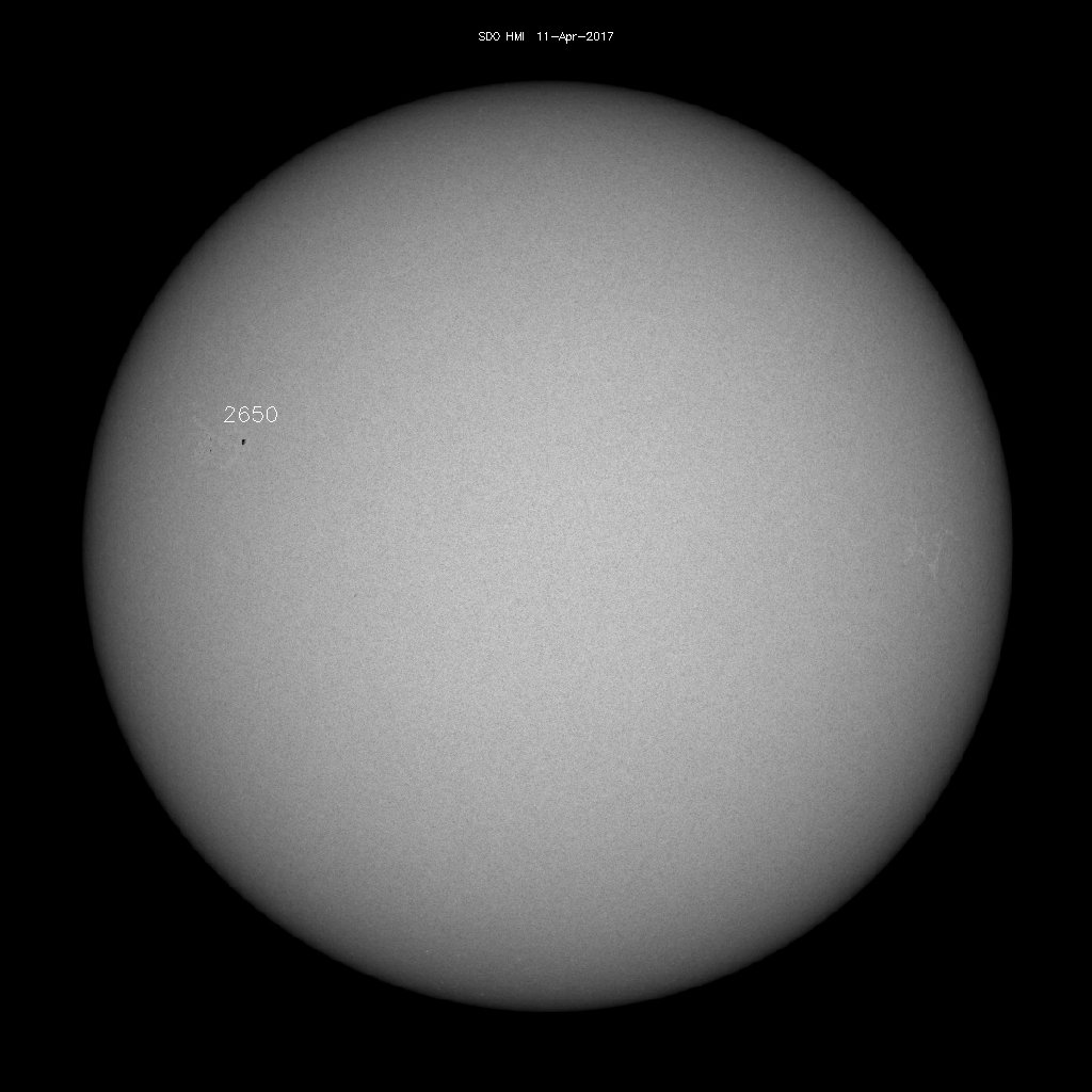 Sonnenfleckenregionen