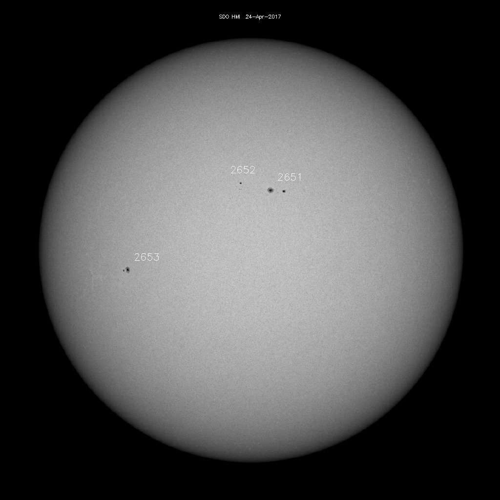 Sunspot regions