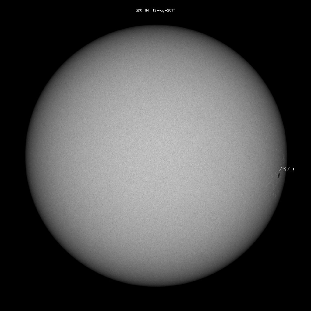 Sonnenfleckenregionen