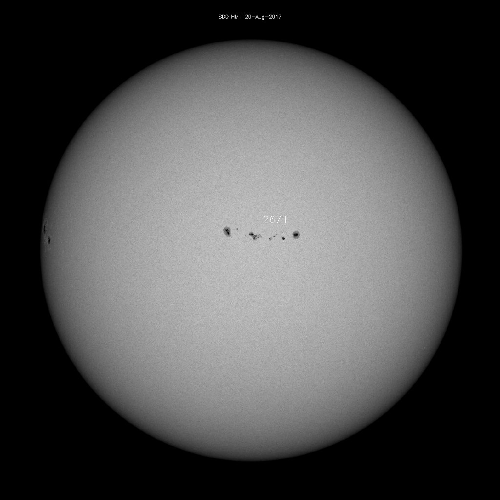 Sonnenfleckenregionen