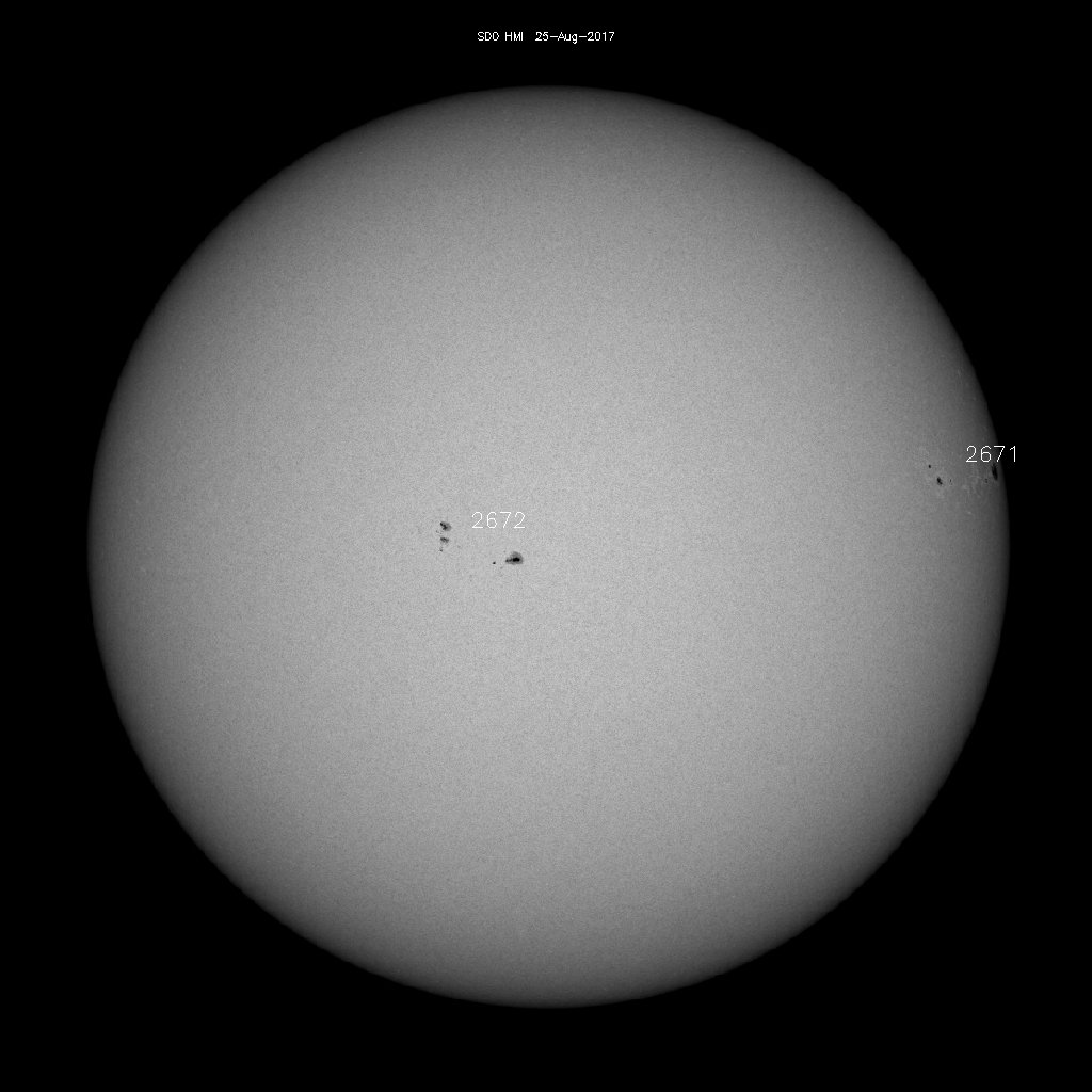 Sonnenfleckenregionen