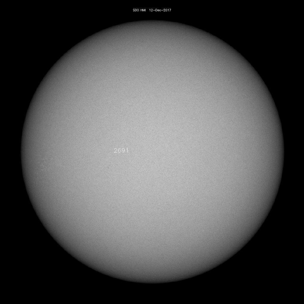 Régions de taches de soleil