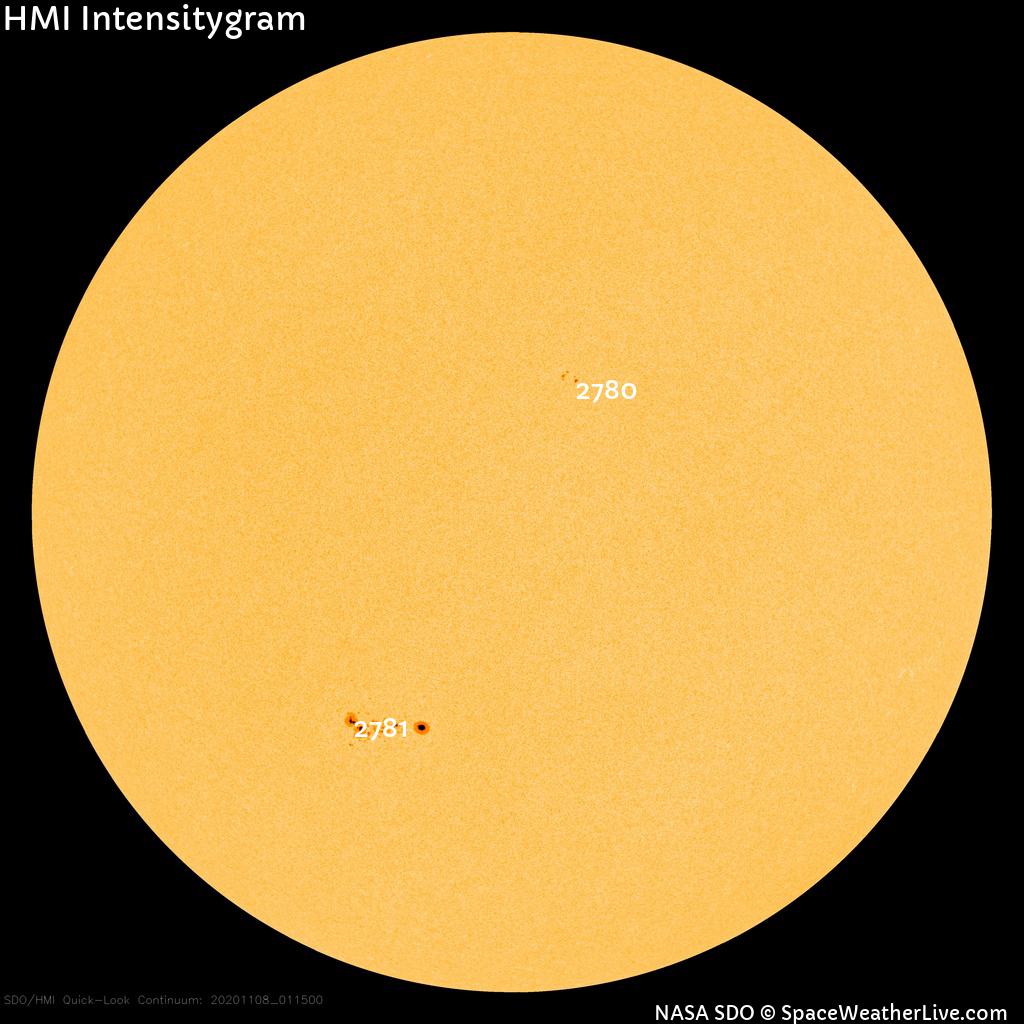 Sonnenfleckenregionen