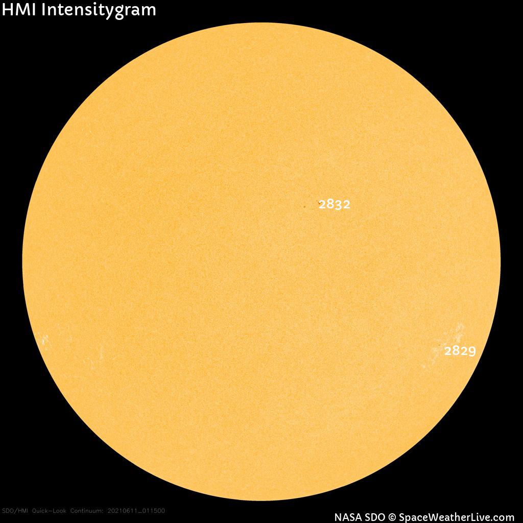 Sonnenfleckenregionen