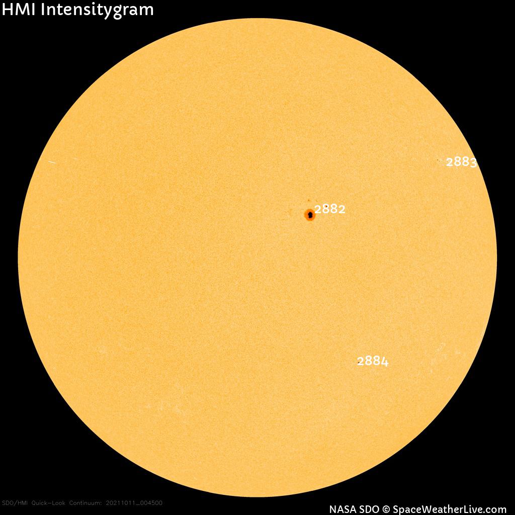 Sunspot regions