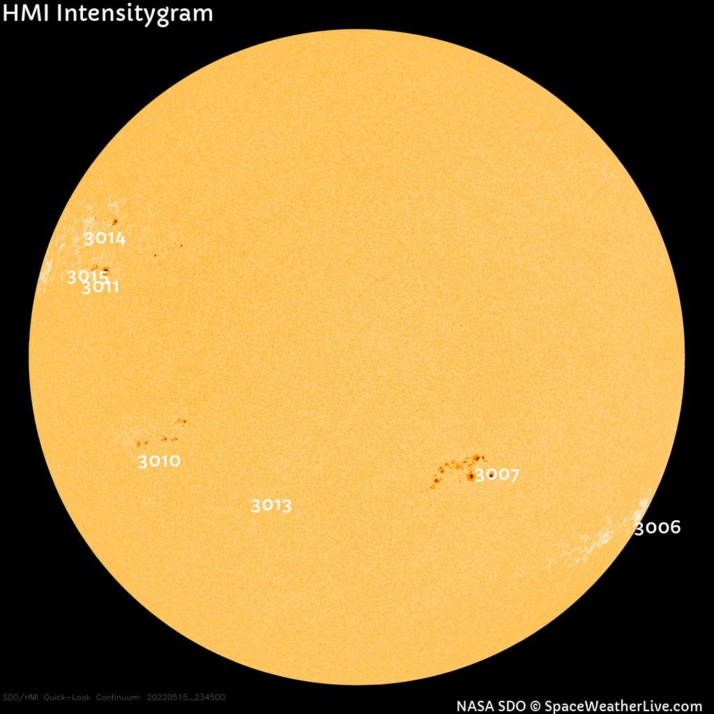 Regiones de manchas solares
