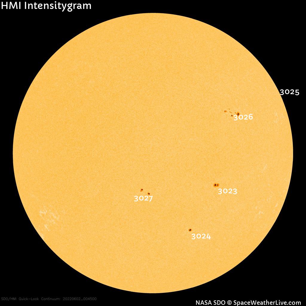 Sunspot regions