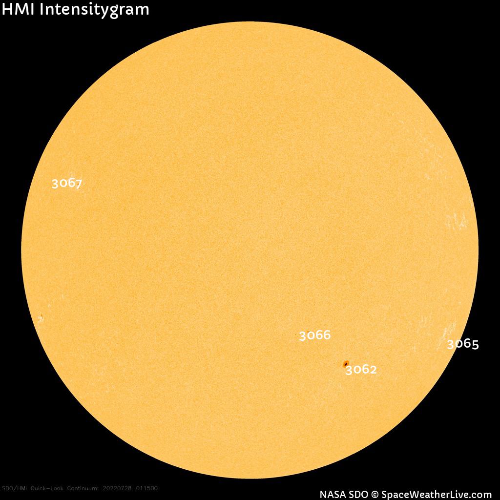 Sunspot regions