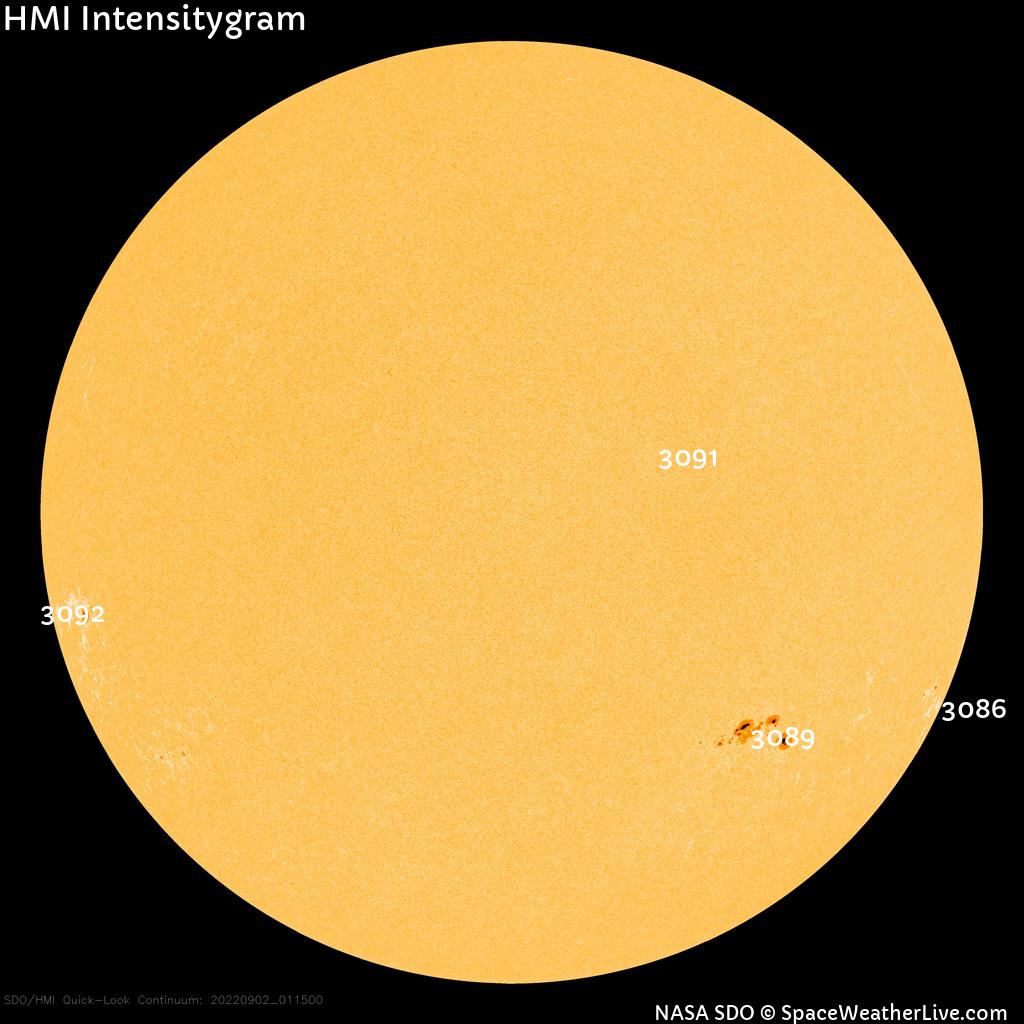 Sunspot regions