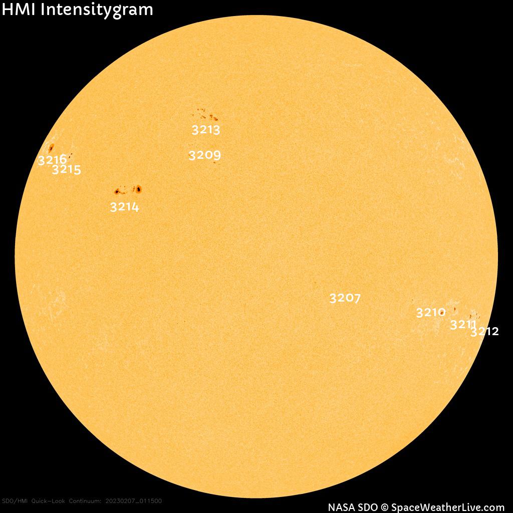 Sunspot regions