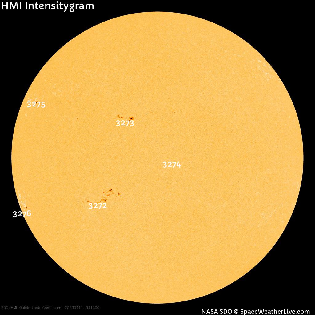 Sonnenfleckenregionen