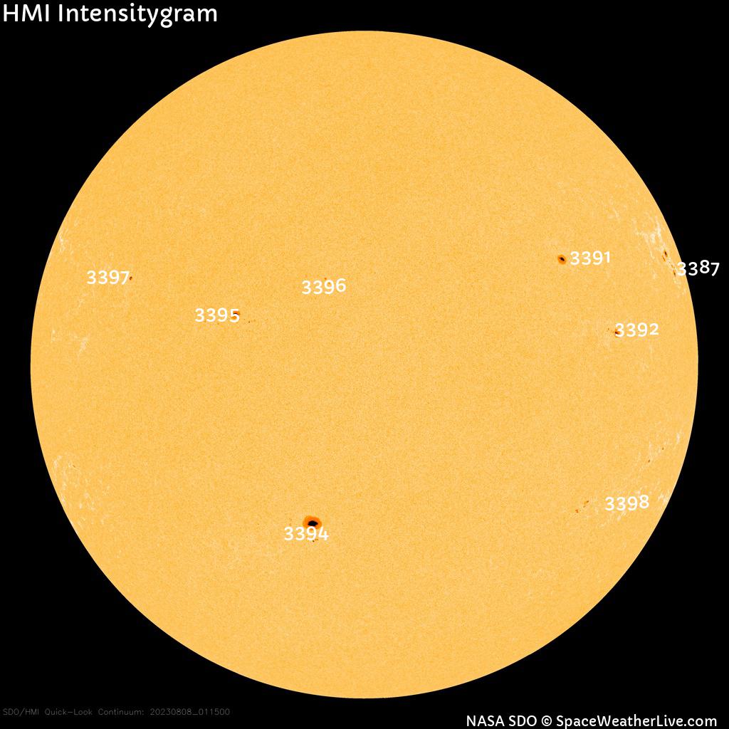 Regiones de manchas solares