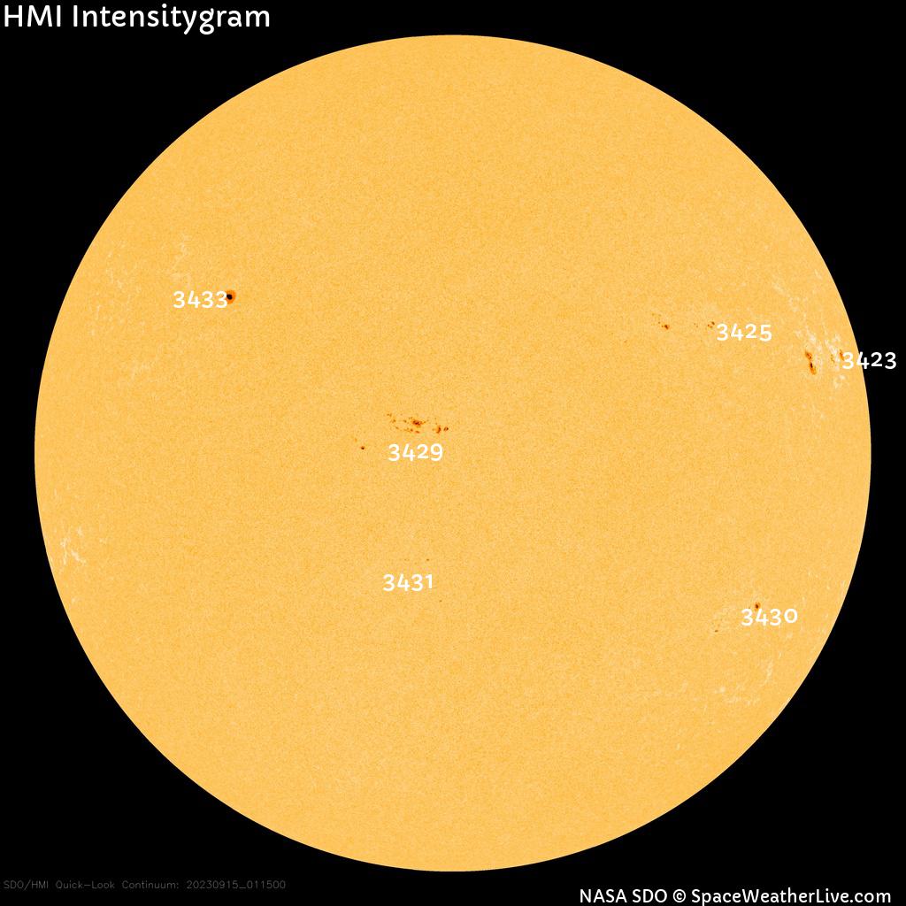 Sunspot regions