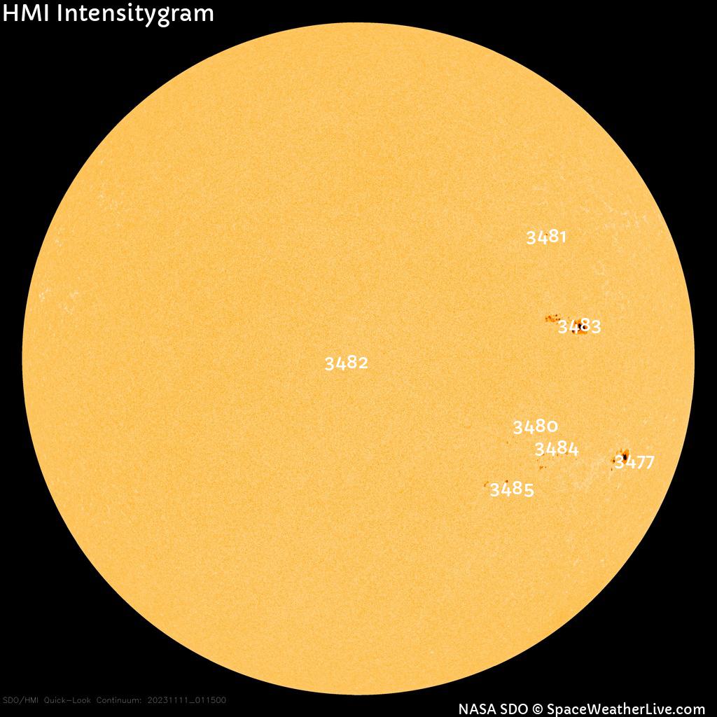 Regiones de manchas solares