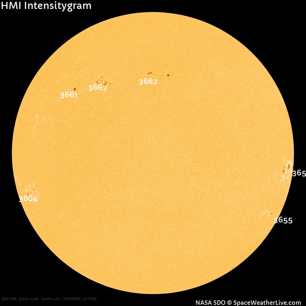 Regiones de manchas solares