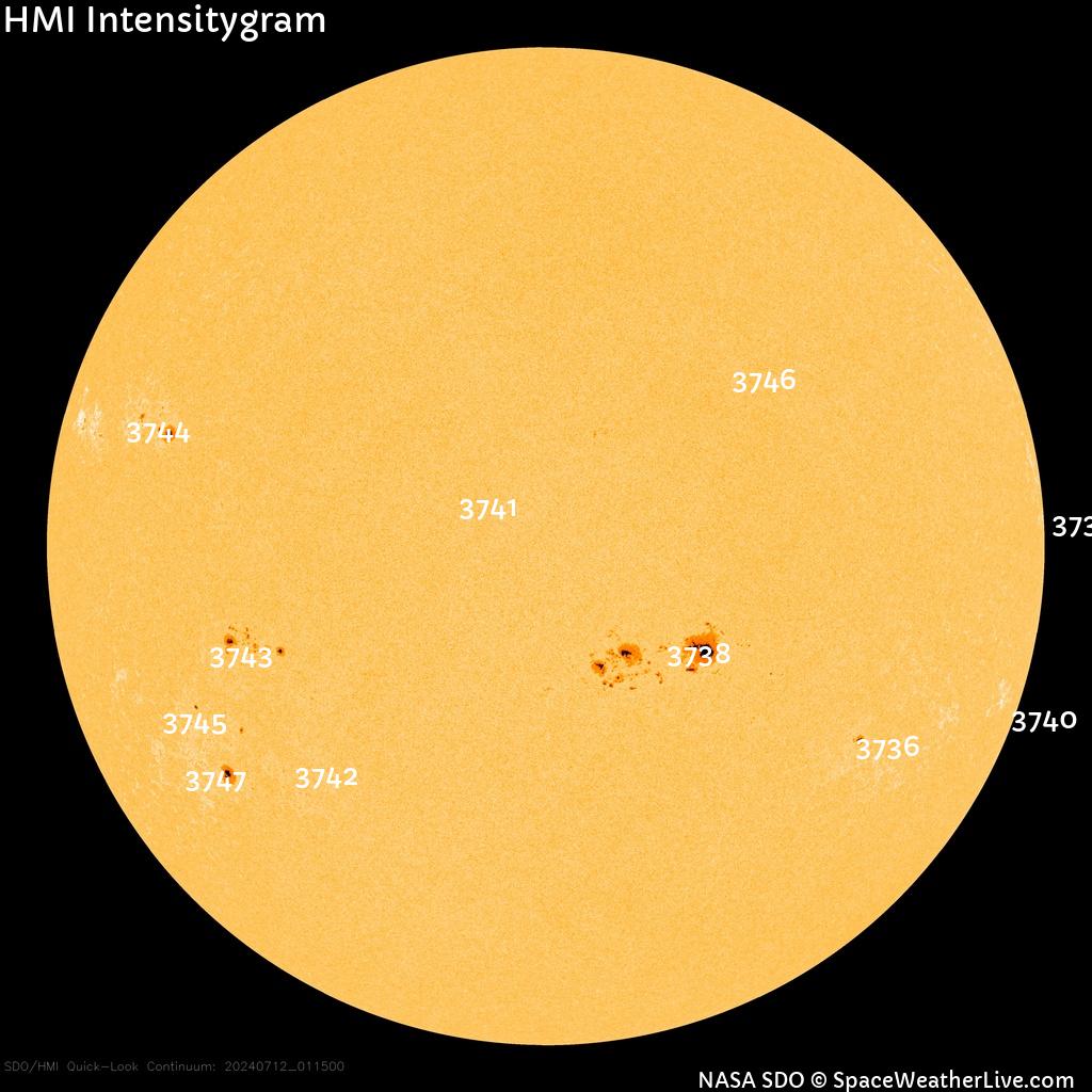 Sunspot regions