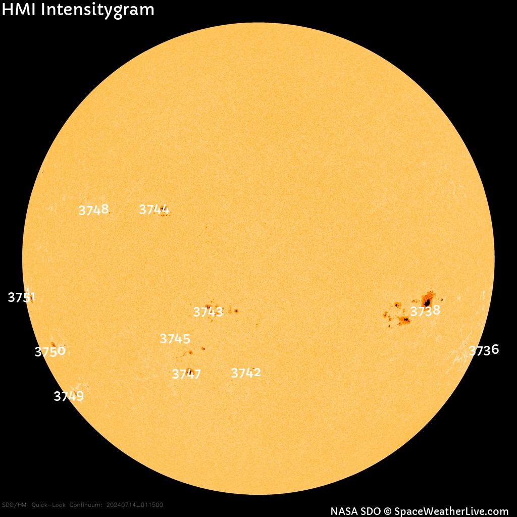 Regiones de manchas solares
