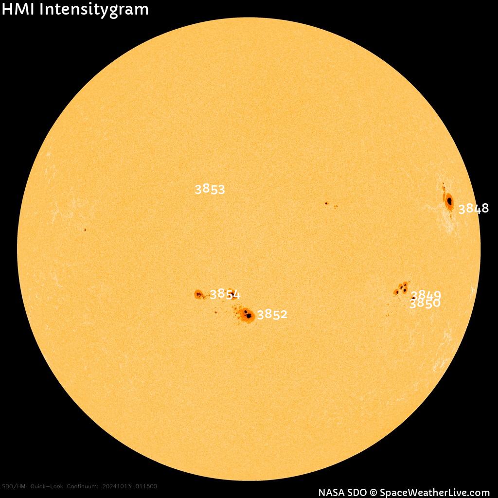Sunspot regions