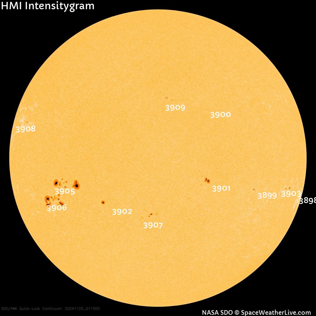 Sunspot regions