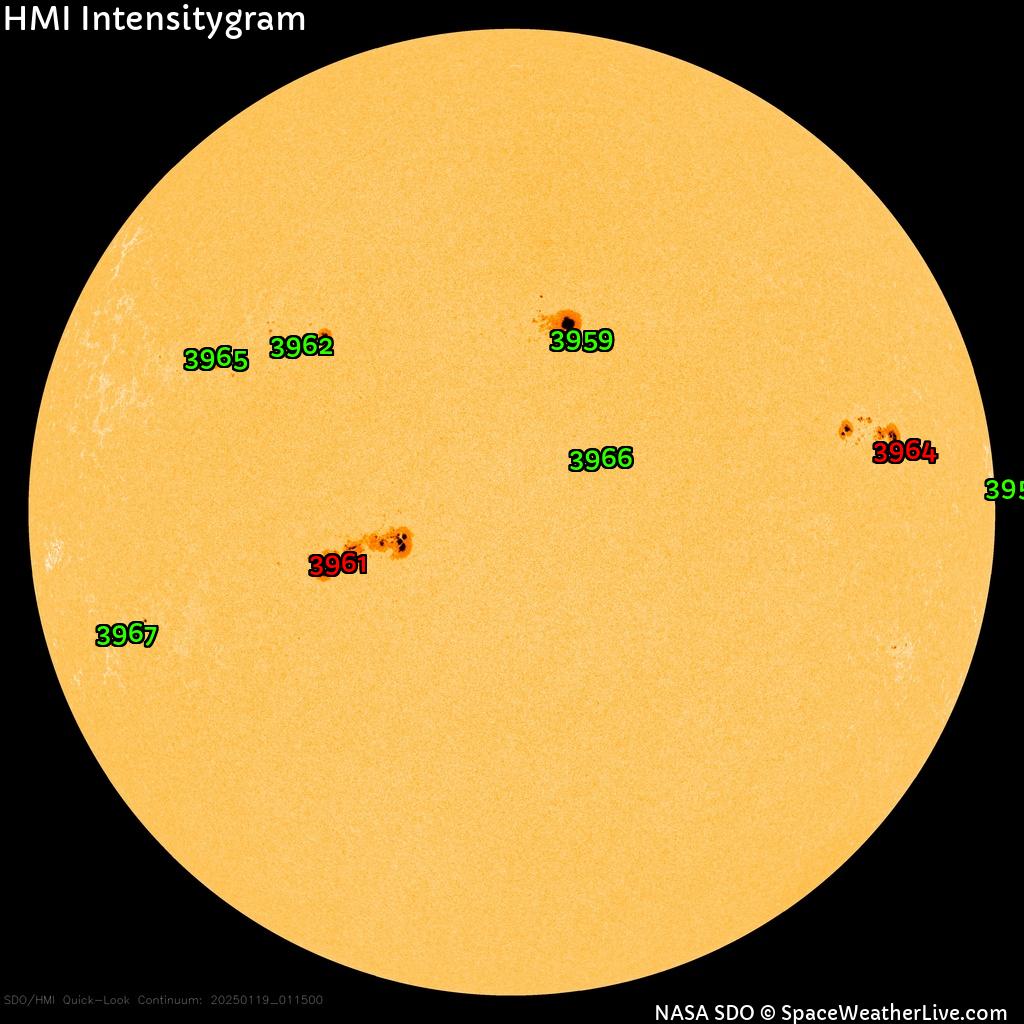 Sunspot regions