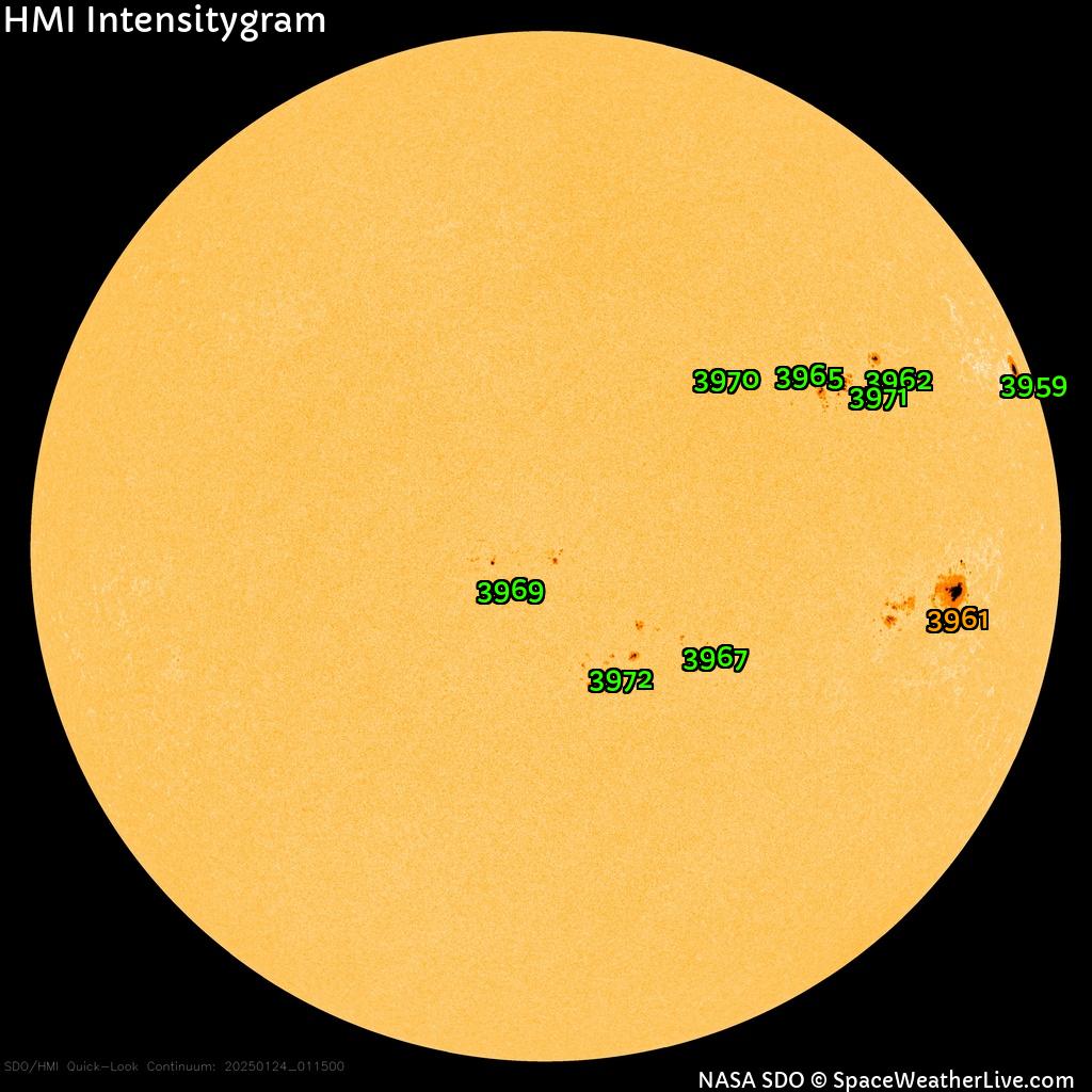 Sunspot regions