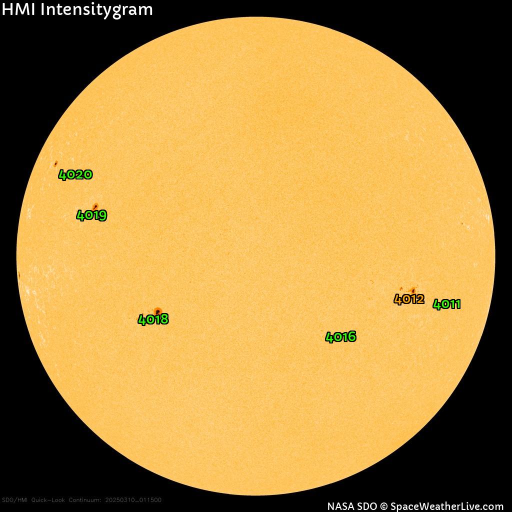 Sunspot regions