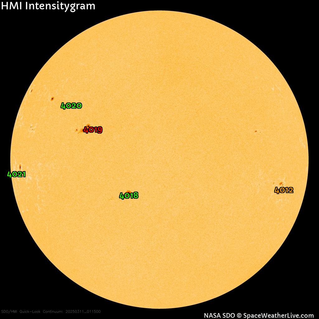 Sunspot regions