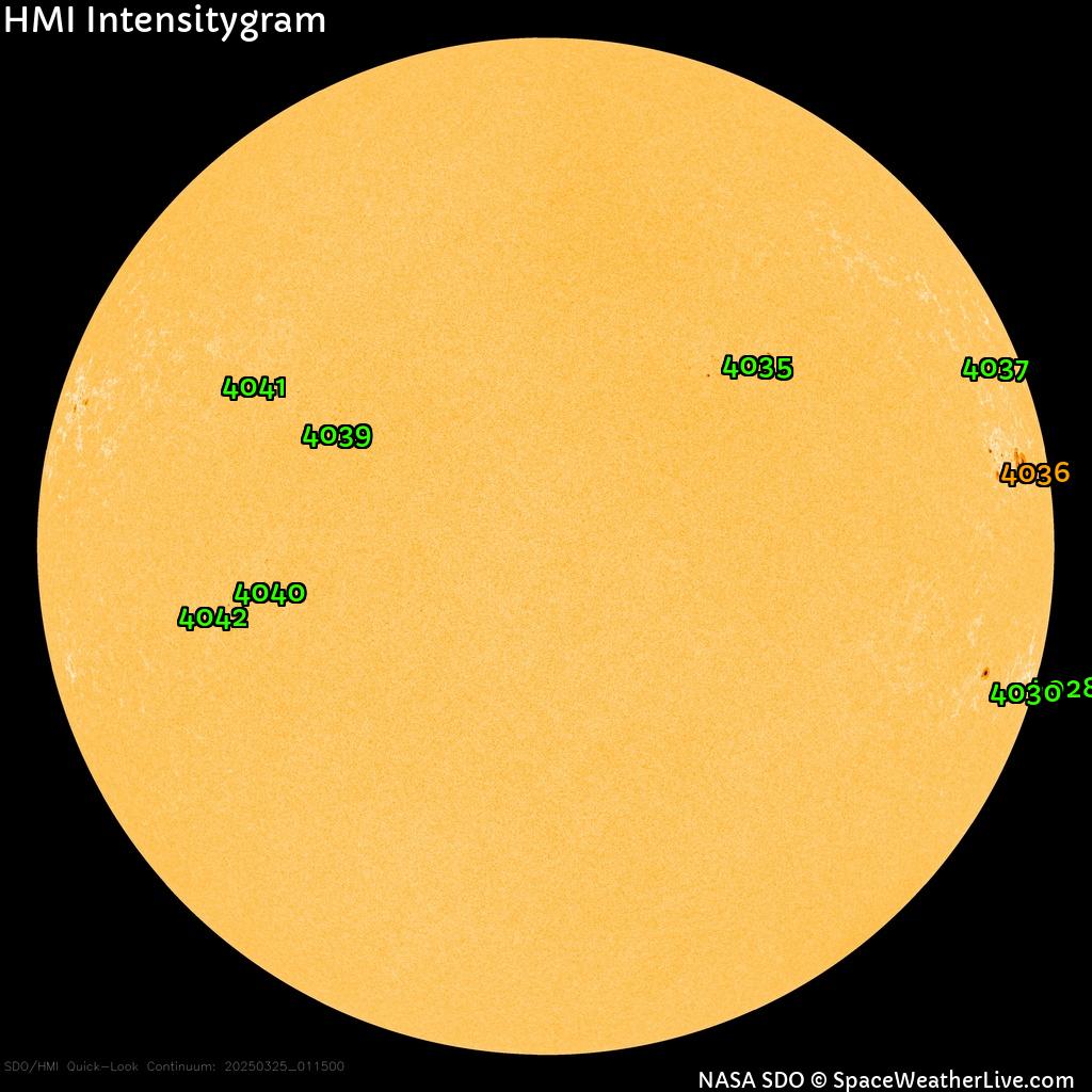 Sunspot regions
