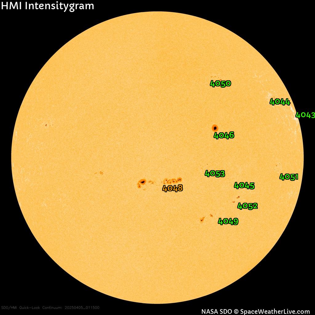 Sunspot regions