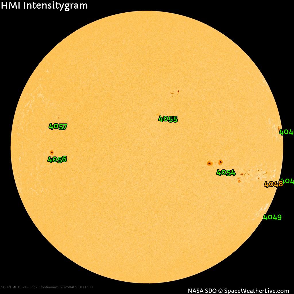 Sunspot regions