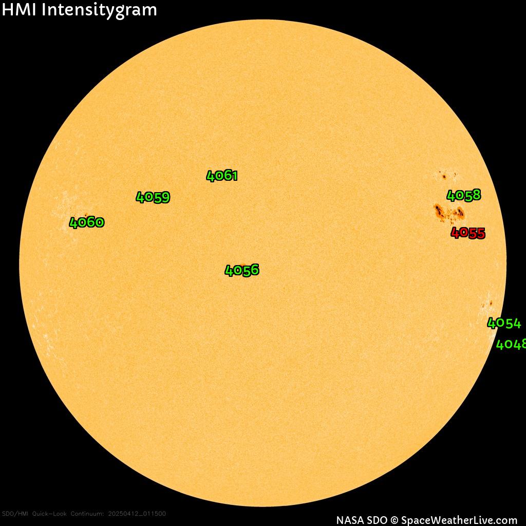 Sunspot regions