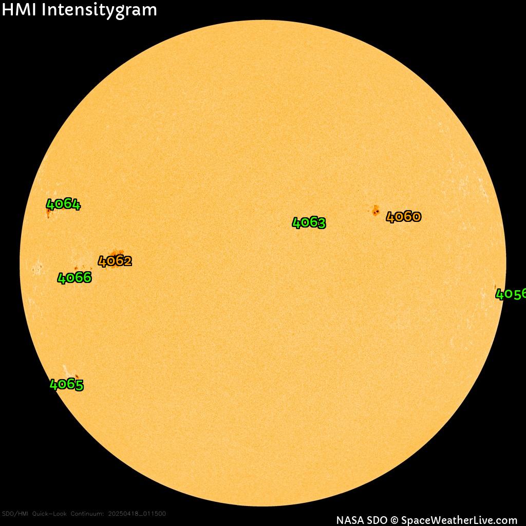 Sunspot regions
