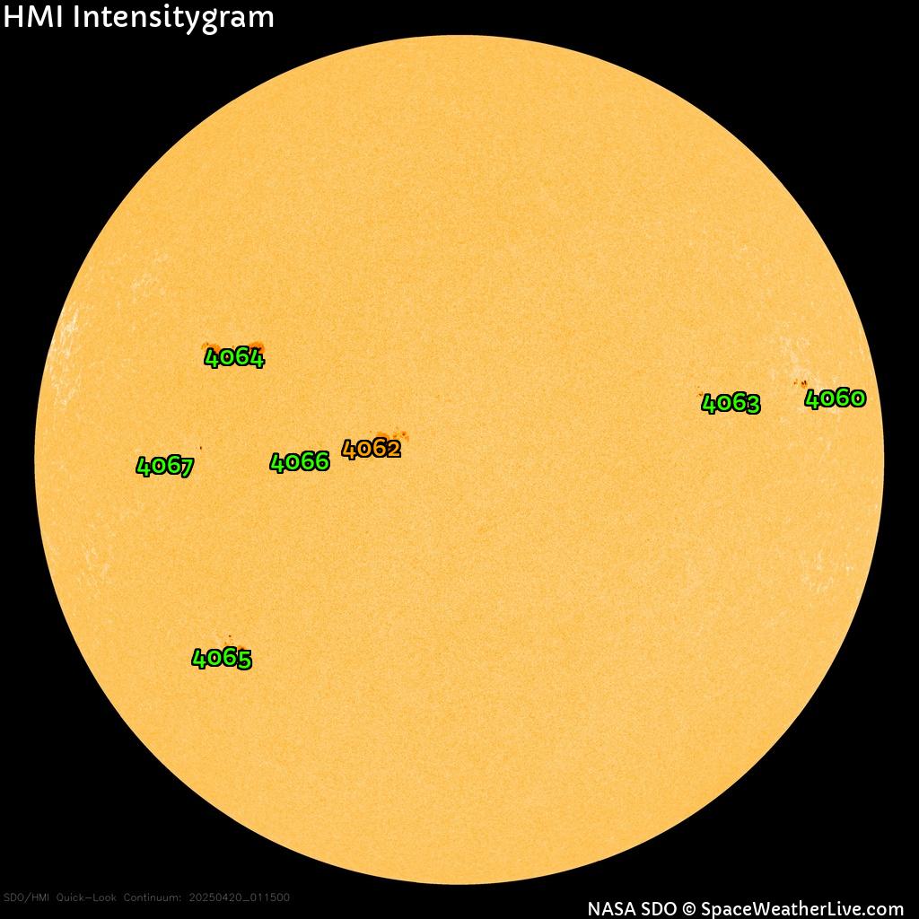 Sunspot regions