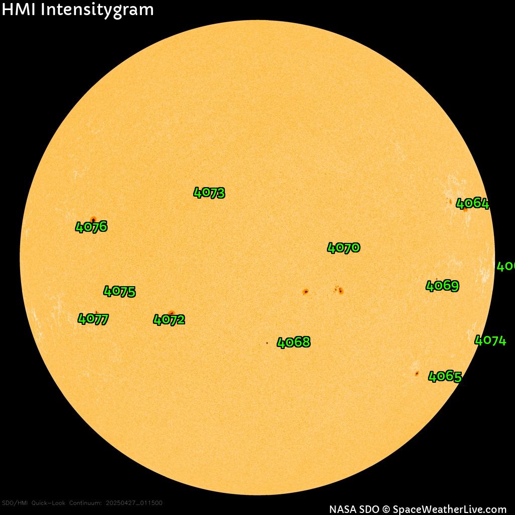 Sunspot regions
