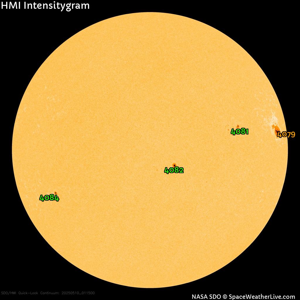 Sunspot regions