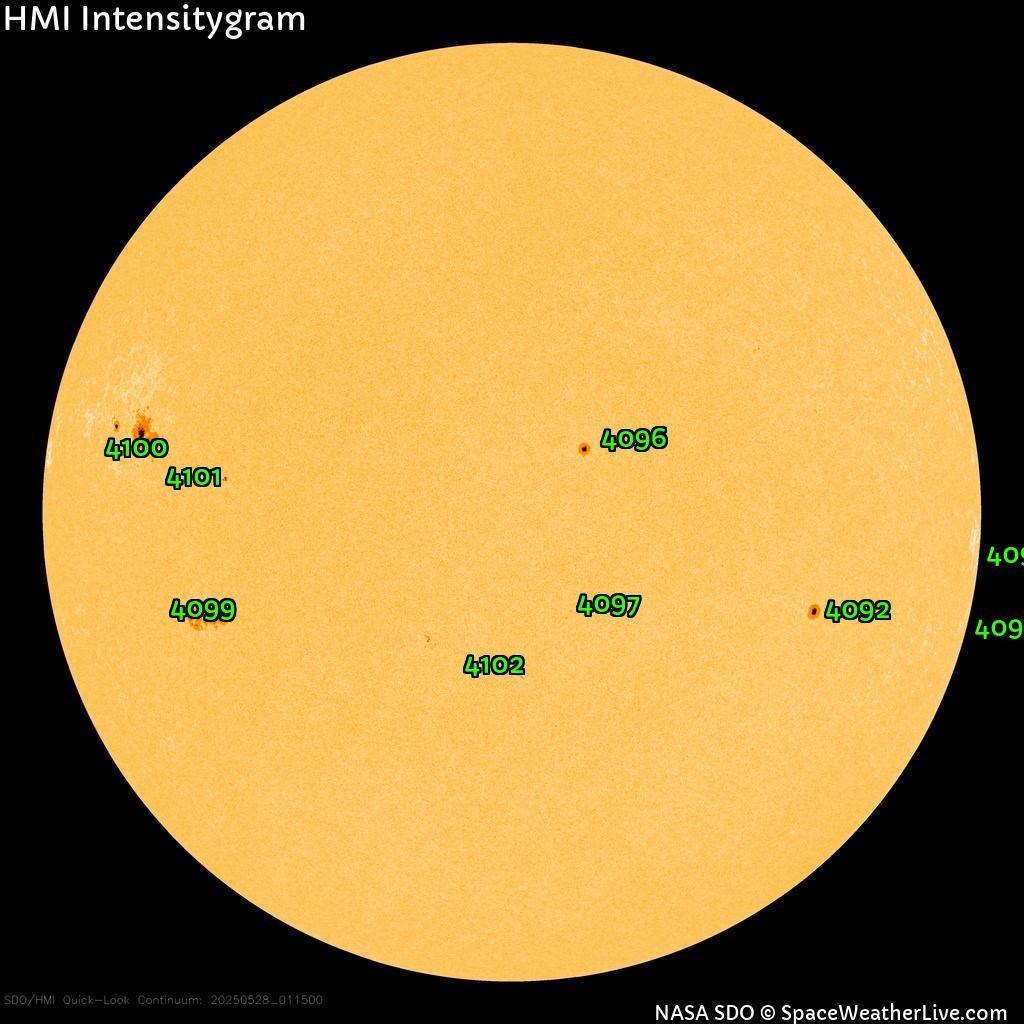 Sunspot regions