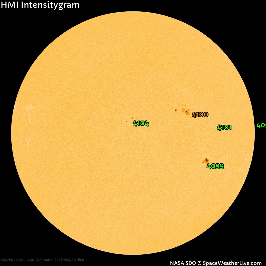 Sunspot regions
