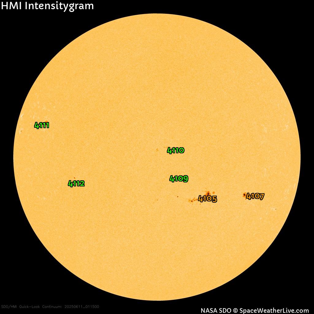 Sunspot regions