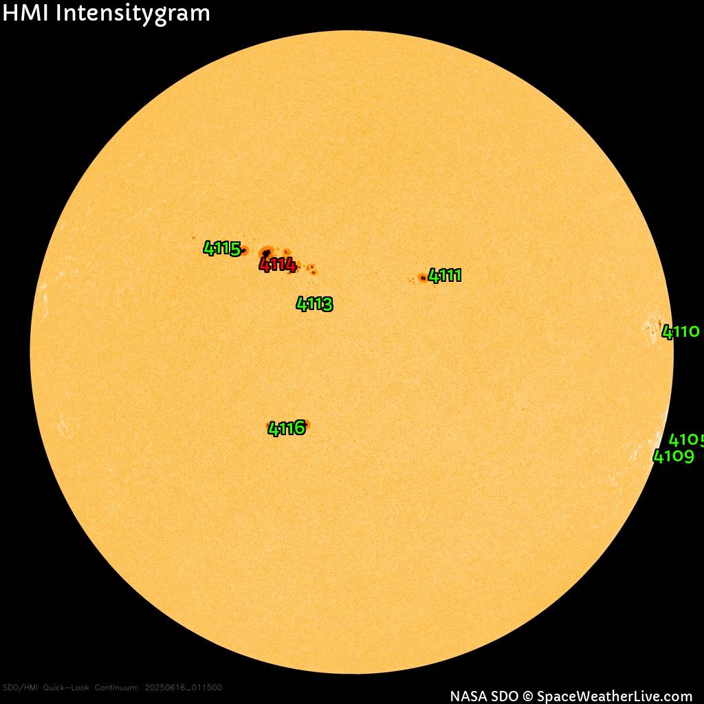 Sunspot regions
