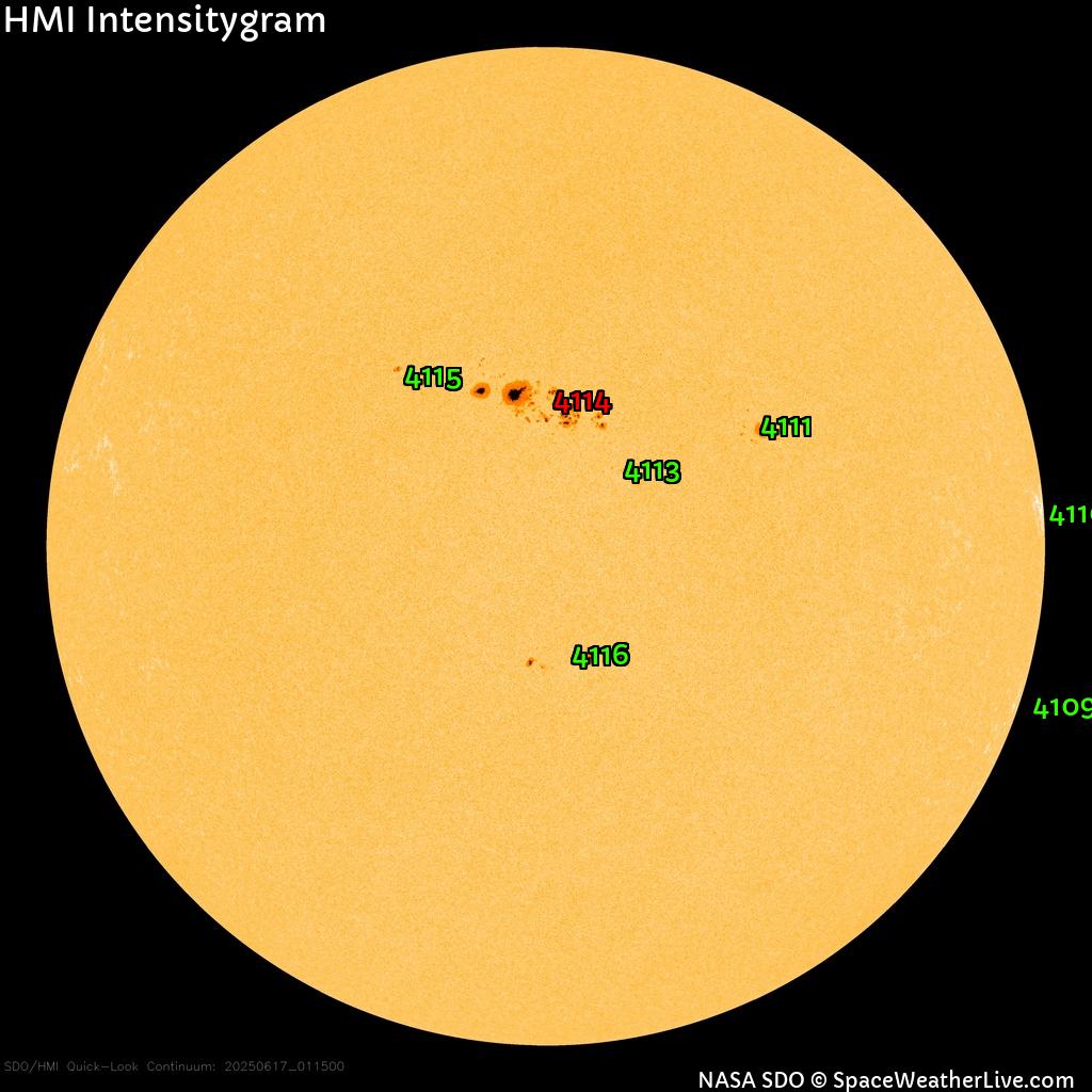 Sunspot regions